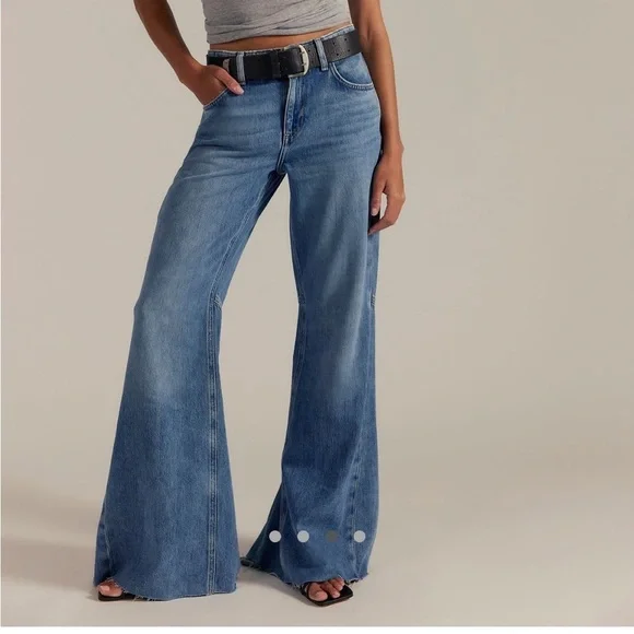 We The Free Light Blue Flare Jeans - Picture 3 of 8